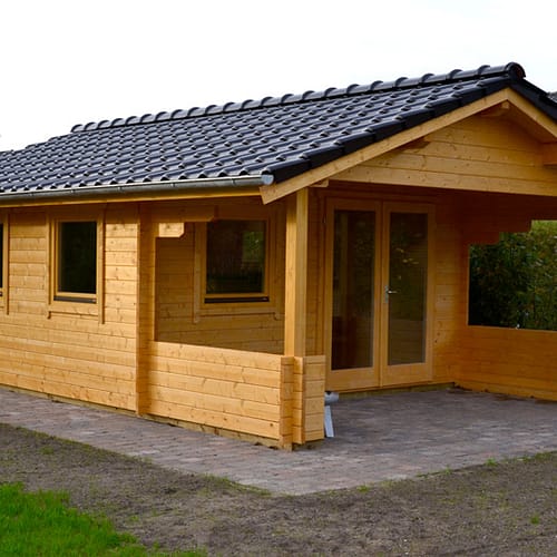 Gartenhaus 45mm Blockbohlen Rietberg