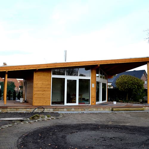 Saunahaus in Holzrahmenbau in Verl