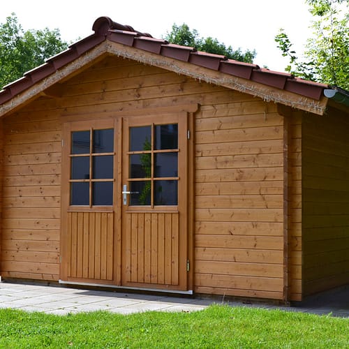 Gartenhaus aus 45mm Blockbohlen in Rheda-Wiedenbrück