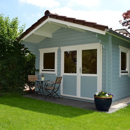 Gartenhaus aus 45 mm Blockbohlen in Beelen