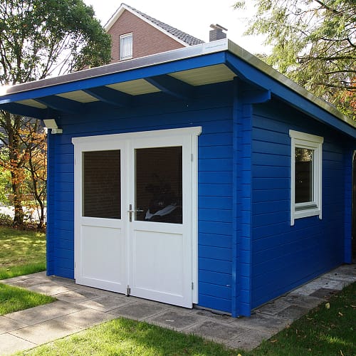 Pultdachgartenhaus aus 45mm BB in Rietberg